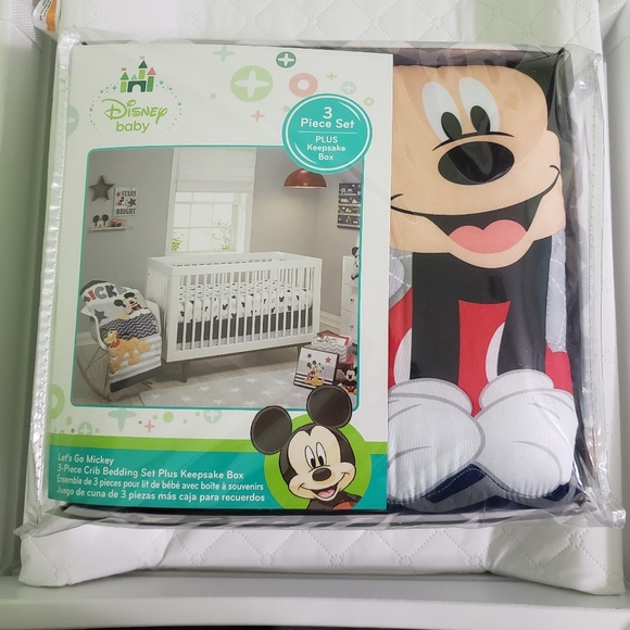 Bedding Disney Lets Go Mickey Ii 4 Piece Crib Set Poshmark